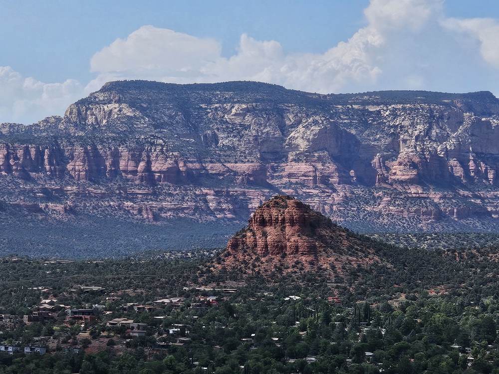 Courthouse Butte rising over Sedona