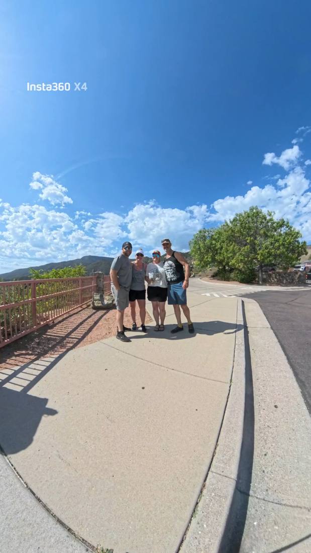 360 camera shot of the group at a Sedona overlook